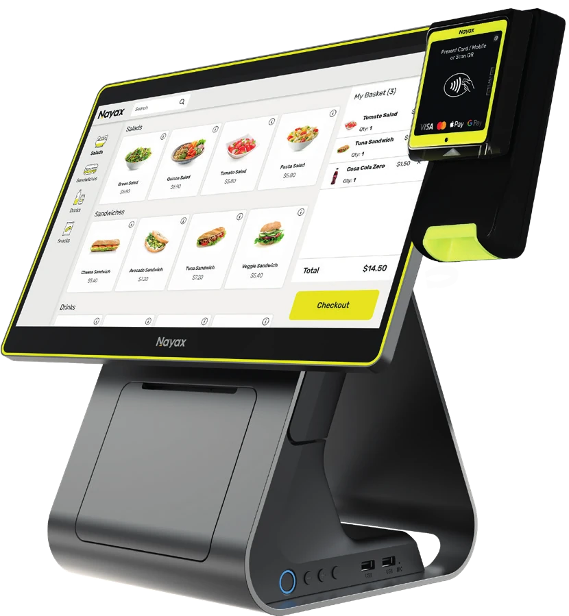 Nayax Nova Market self-checkout kiosk
