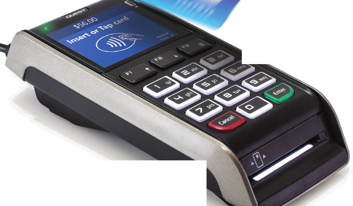 Quest QT720 integrated counter payment terminal