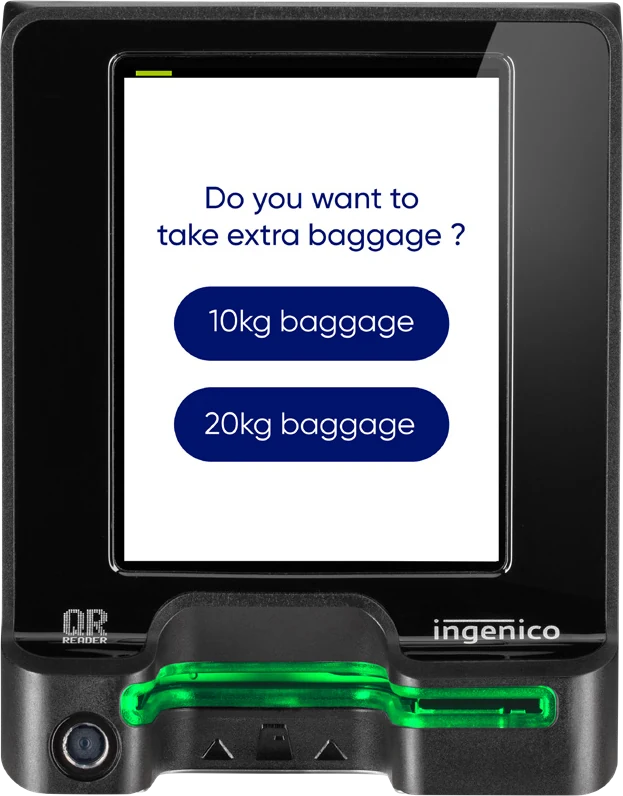 Ingenico Self/5000 LE unattended payment terminal with touchscreen