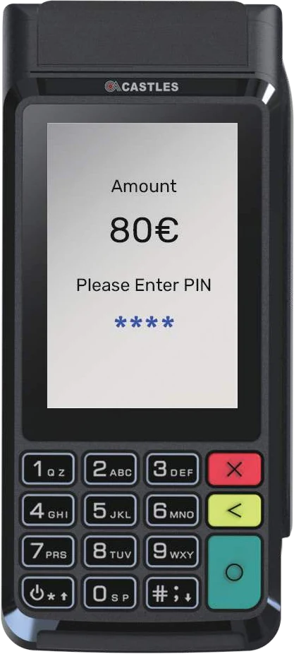 Castles V1M portable payment terminal
